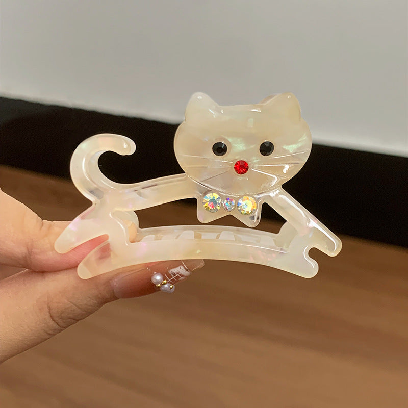 Half-Up Hair Clip - Acetate Shark Hairpin, 6 cm