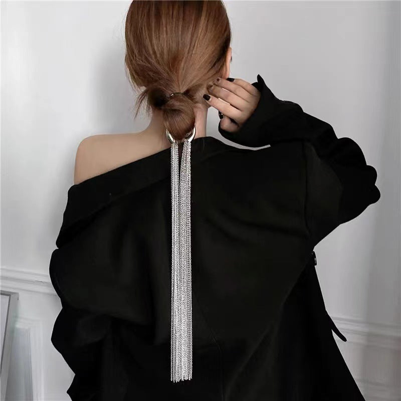 Tassel Chain Headband - Women's Fashion