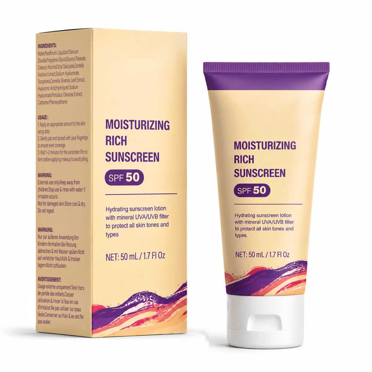 Moisturizing Nourishing Face Cream 50ml - Protective Skin Care