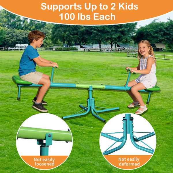 Swiveling 360-Degree Seesaw for Toddlers - Outdoor Play Equipment