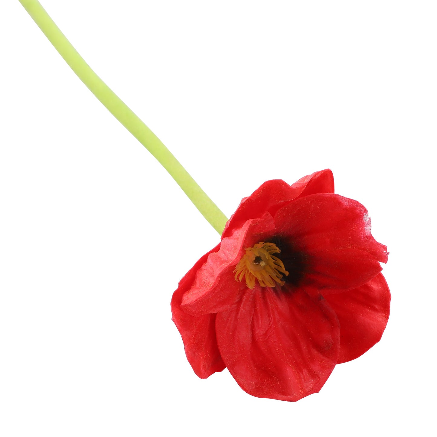 Red Artificial Flower - 12.5 Inch PU Decorative Floral