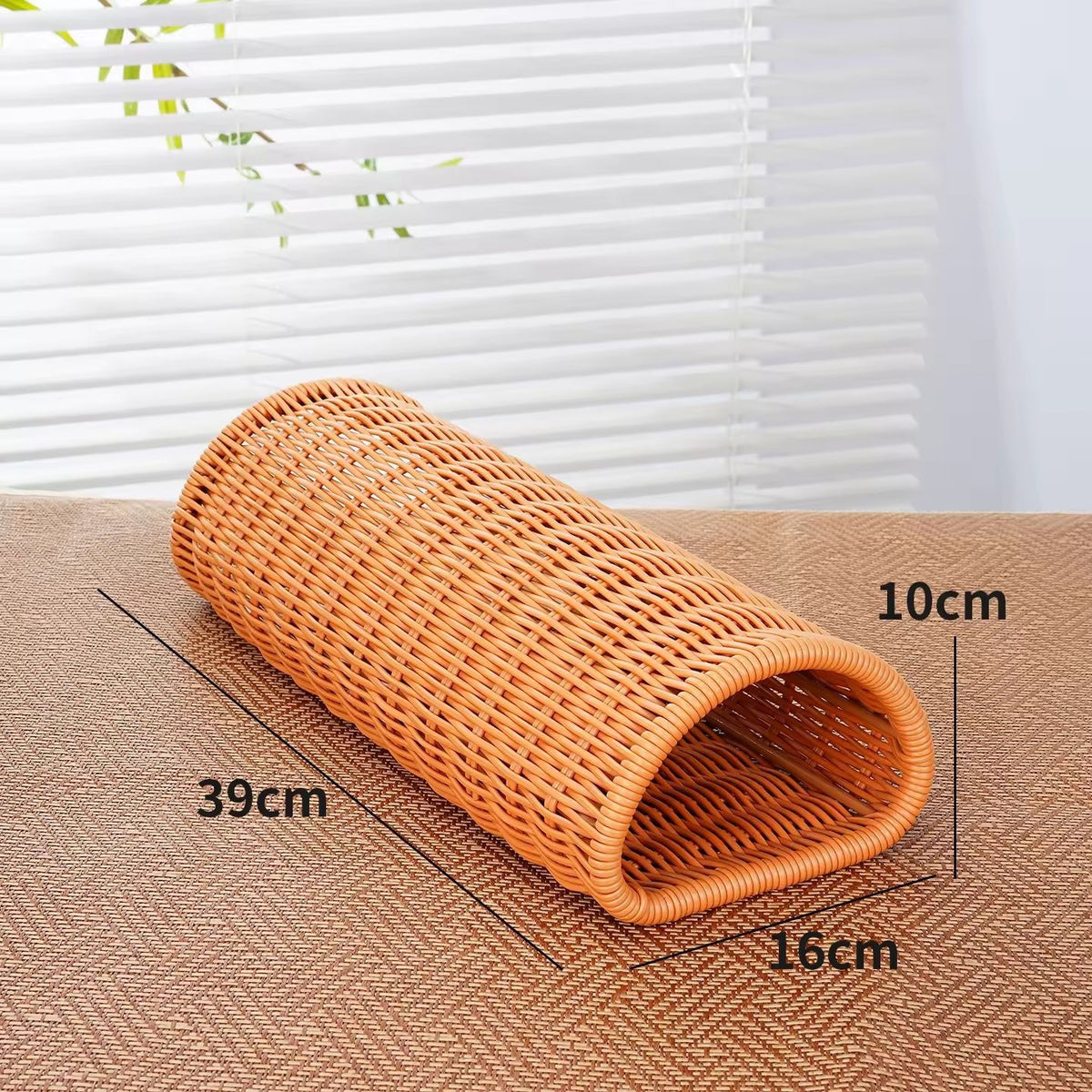 Rattan-Style Summer Cooling Cervical Pillow Support Cushion - Handwoven