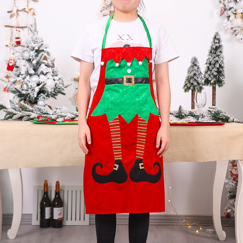 Christmas Kitchen Apron Miniature Ornament Holiday Apron for Cooking & Baking