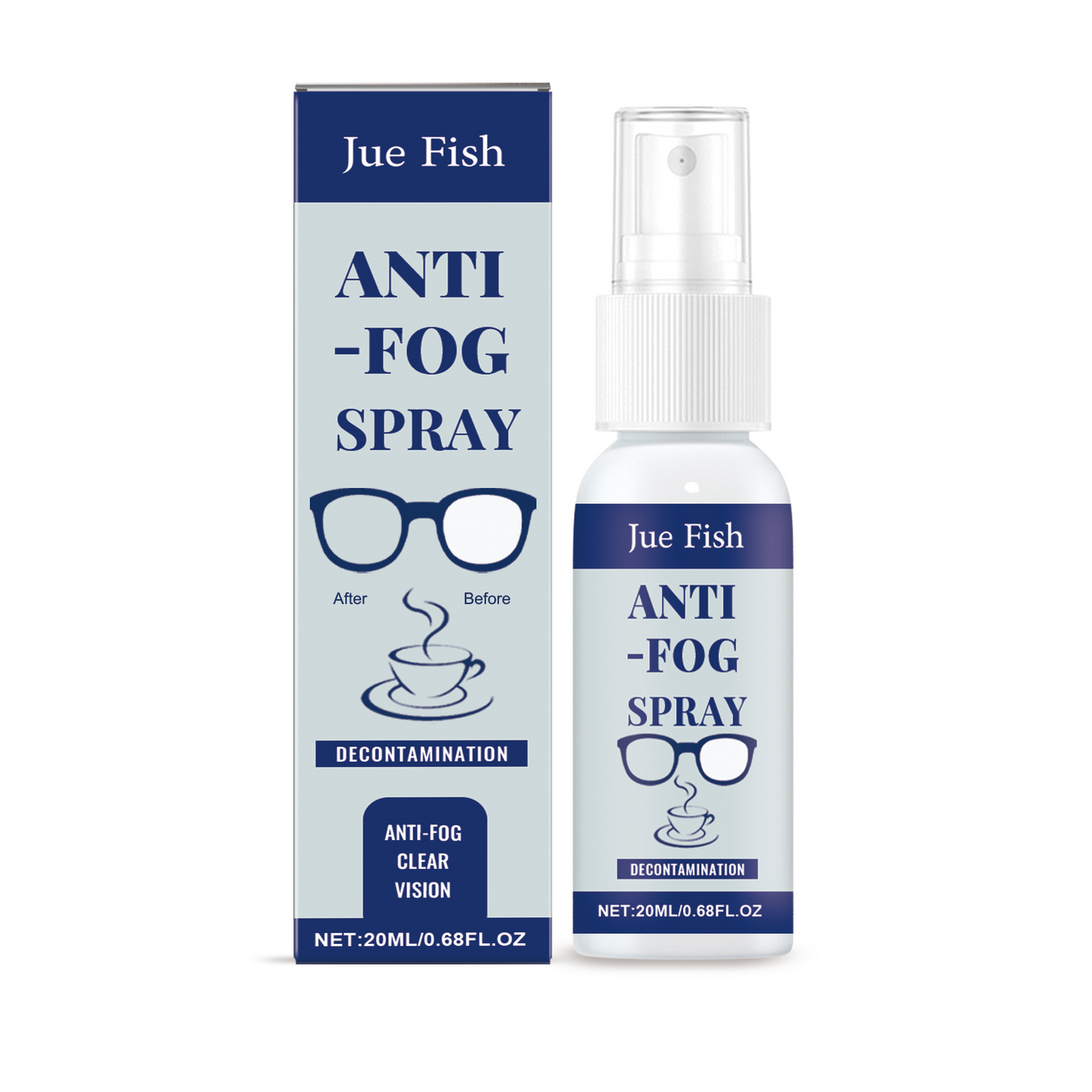 Anti-Fog Spray for Glasses - Waterproof Lens Cleaner