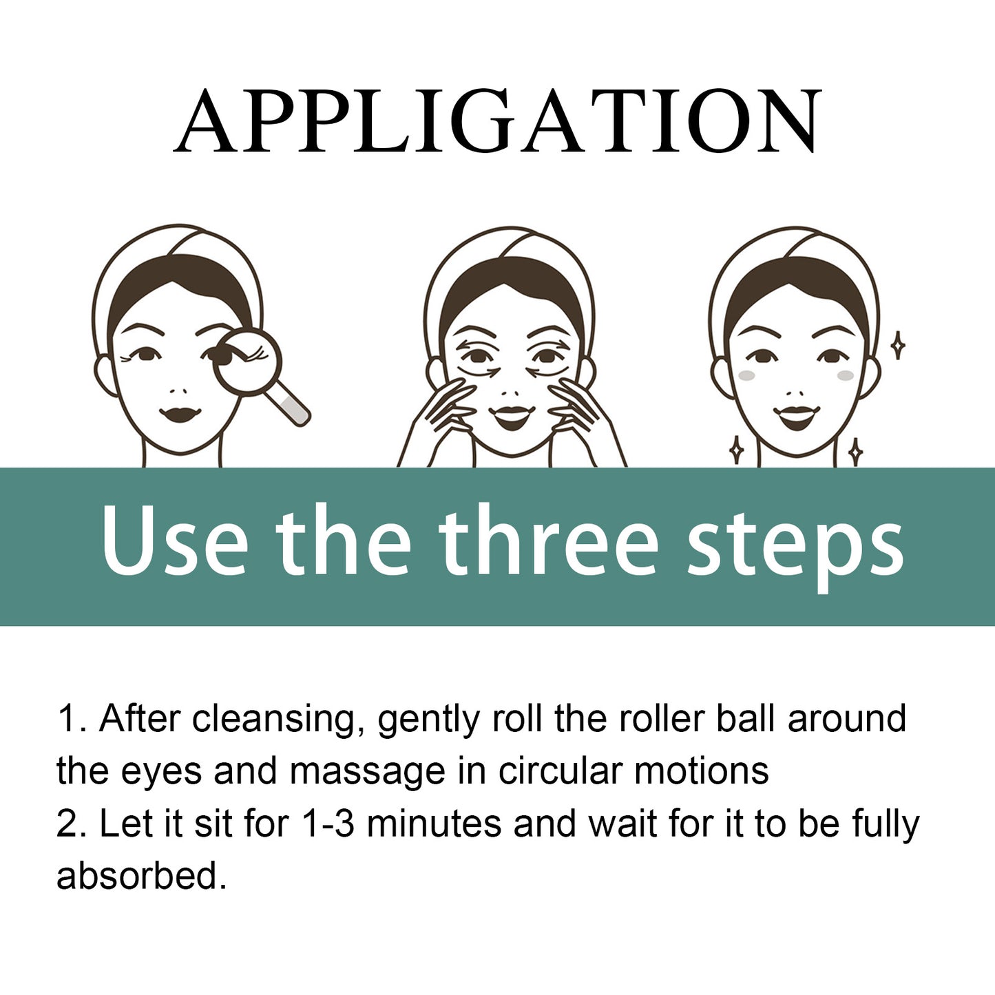 Anti-Aging Eye Serum with Roller Ball - Reduces Dark Circles & Fine Lines