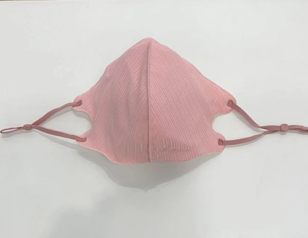 3D Striped Face Mask - Pink