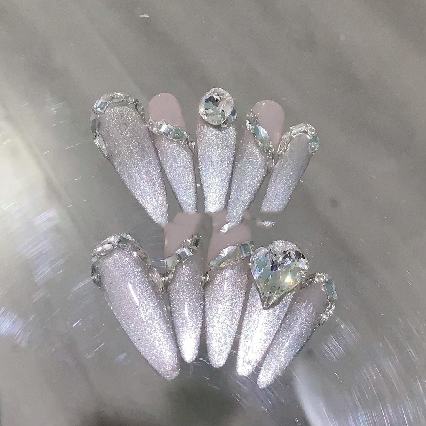 High-End Handmade Nail Art Stickers & Decals - Water Drop Design, Multiple Sizes