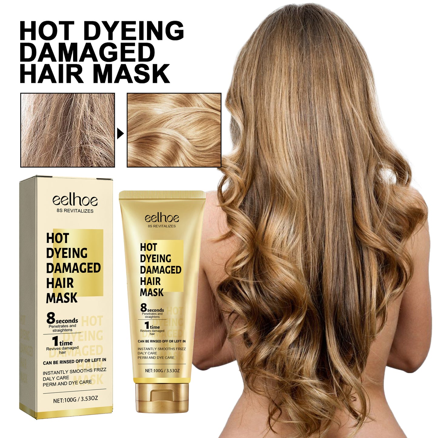 Keratin Hair Softening Cream - Deep Nourishing Hair Care Treatment