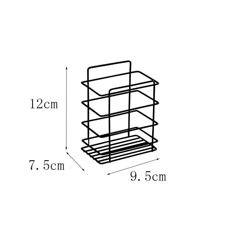 Multi-Size Iron Triangle Bathroom Storage Rack Set - Modern Space Saver