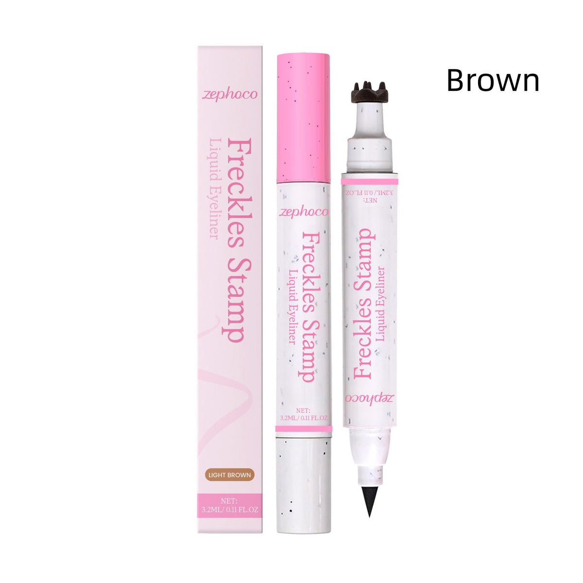 Freckles Stamp Liquid Eyeliner Light Brown - Water-Based Makeup Tool