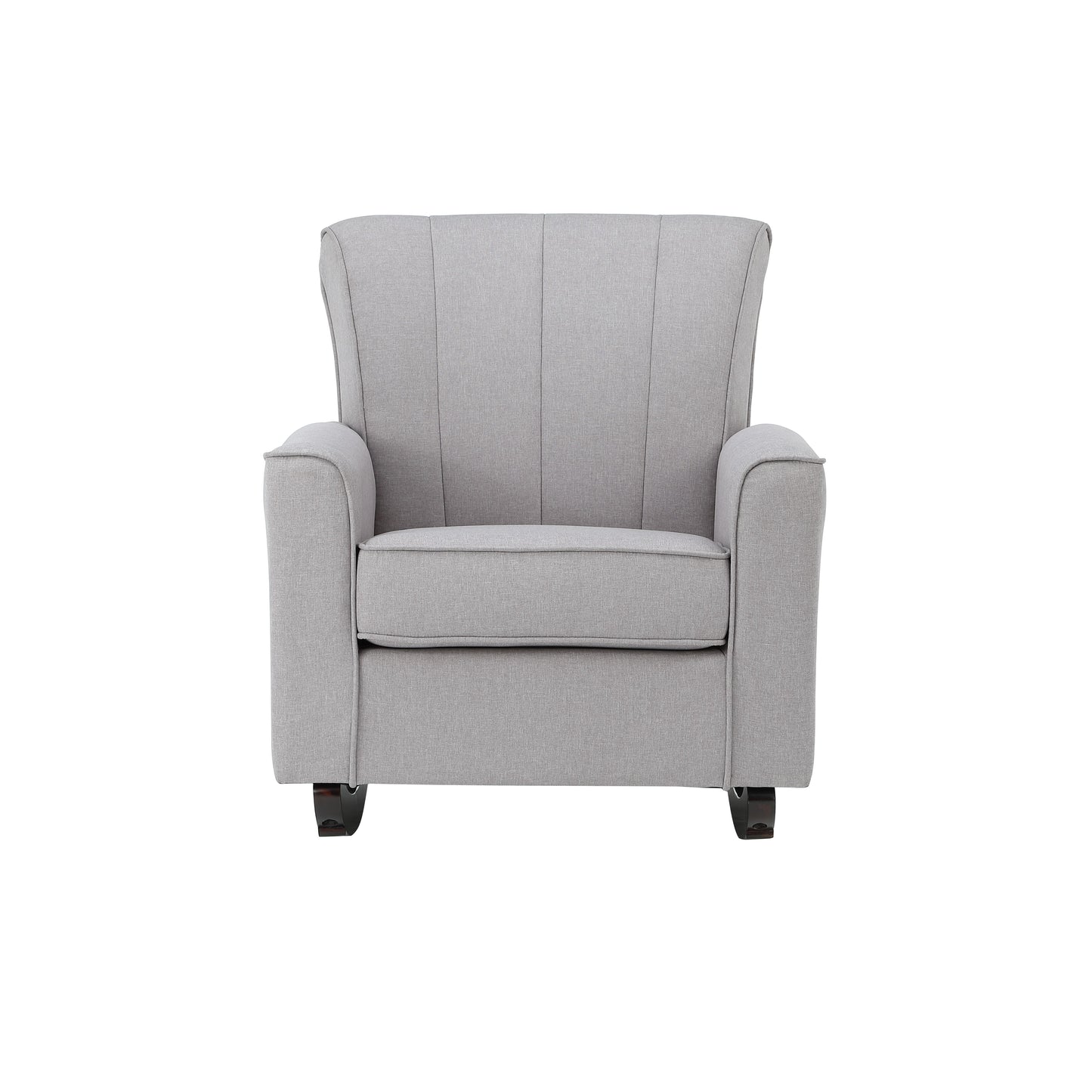 Light Gray Linen Rocking Chair - Stylish and Comfortable