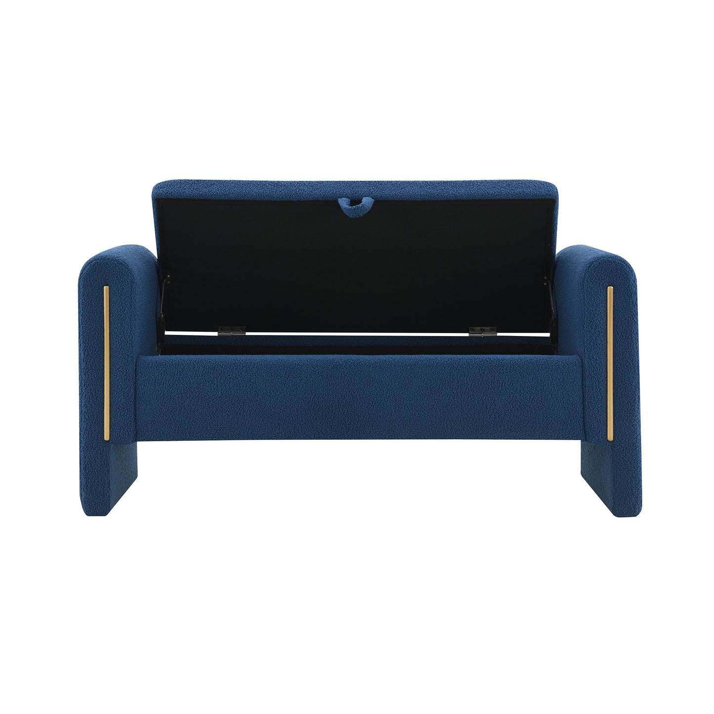 Modern Teddy Bed End Bench With Arms And Storage,Upholstered Large