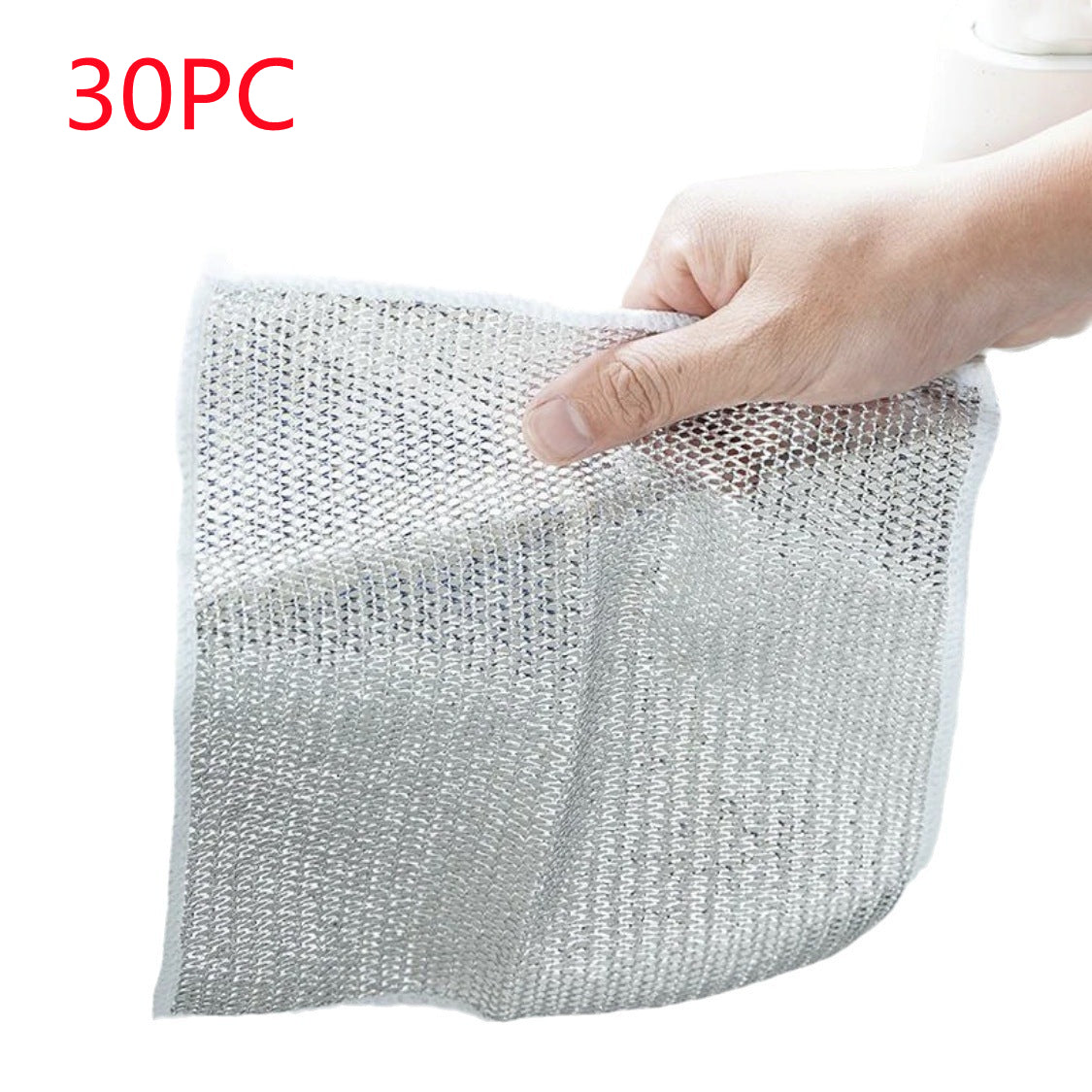 Steel Wire Dishcloth Mesh Cleaning Cloth - Multi-Layer Nylon Kitchen Sponge