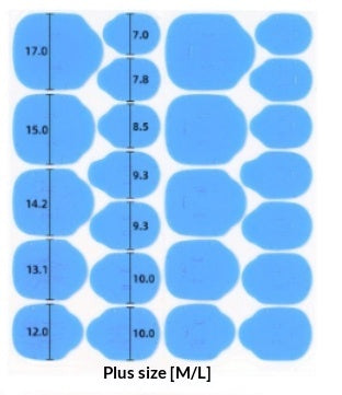 Blue Adhesive Jelly Sticker for Home Storage - Ultra-Thin, Reusable, M L