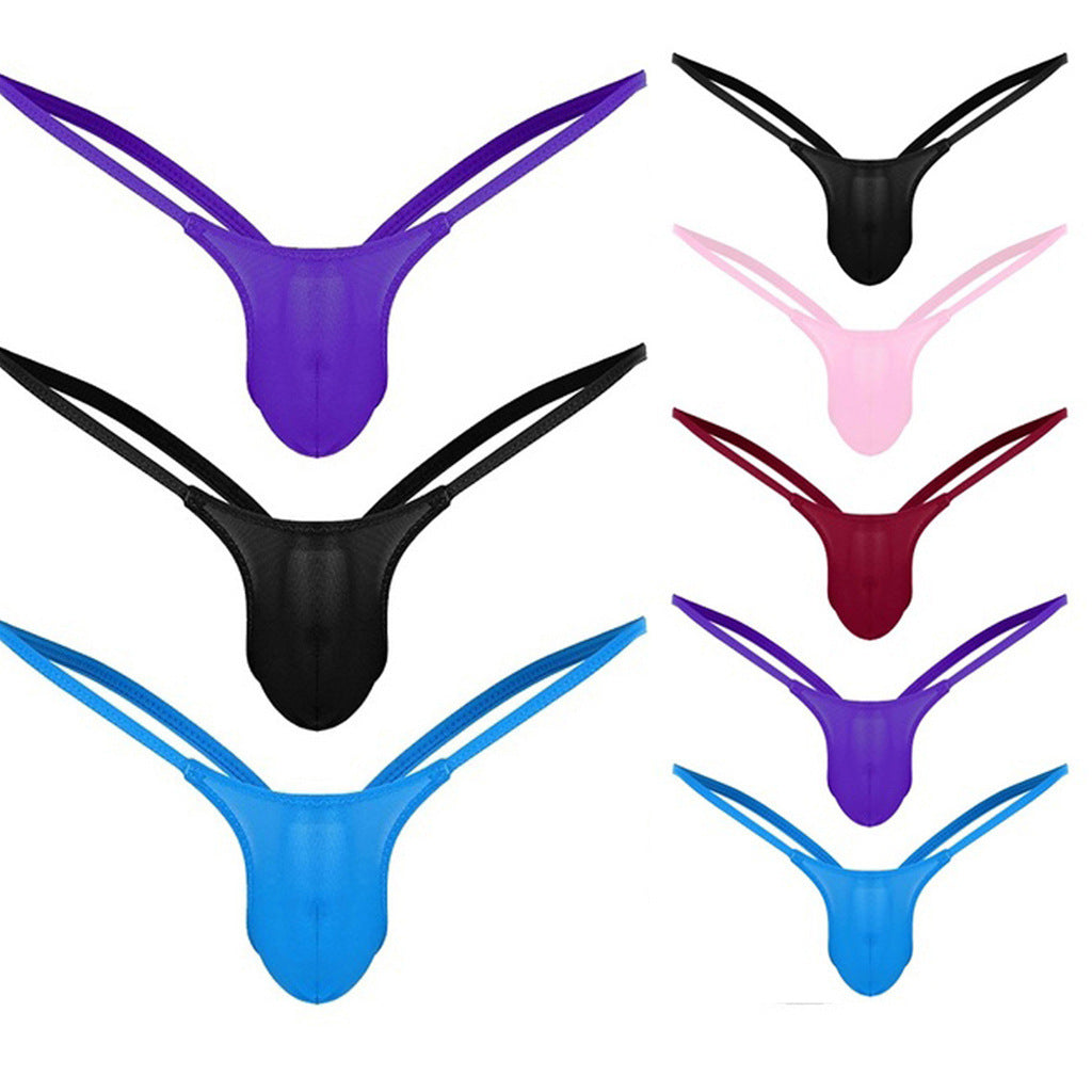 Transparent Men's T-Back Underwear - Multi-Color Ultra-Thin Breathable Men’s Thong