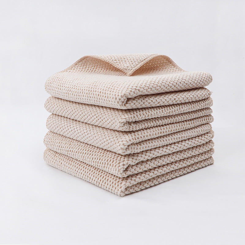 Microfiber Household Cleaning Cloths 30x30cm Multi-Purpose Rags 5 Pack