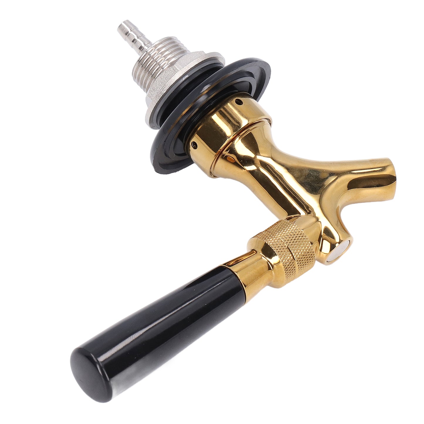 Stainless Steel Brass Beer Faucet Non-Adjustable Keg Tap for Bars Hotels Restaurants