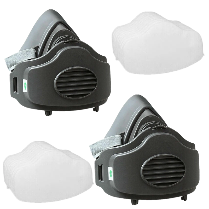 Half Face Respirator Mask - 3200 Reusable Dust Mask for Woodworking & Sanding