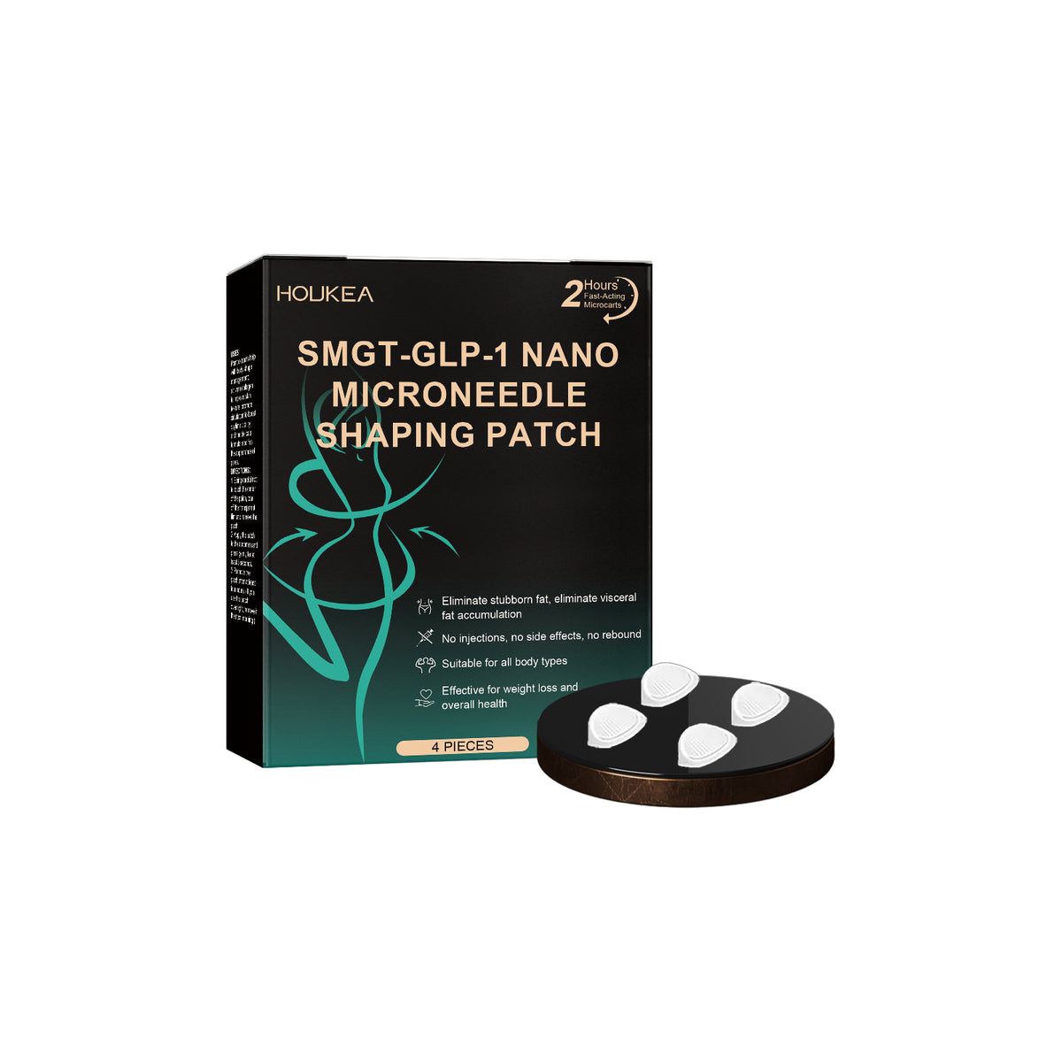 Nano Microneedle Shaping Patch - 4 Pieces for Skin Care and Body Shaping