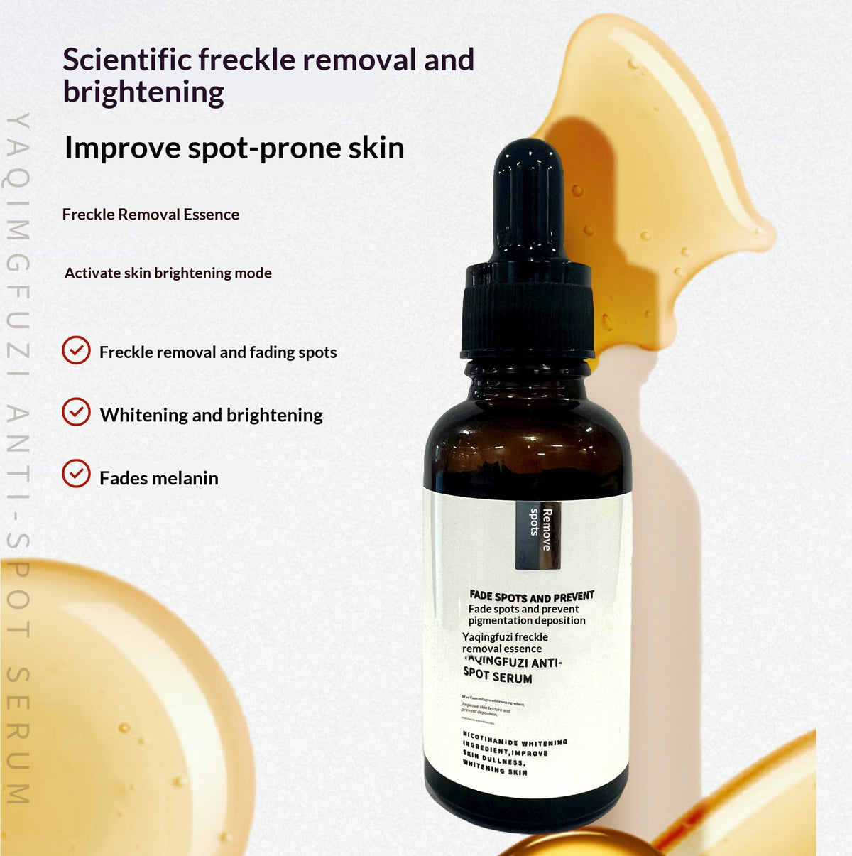 Yaqing Niacinamide Whitening Essence. 30ml Spot Fading Moisturizing