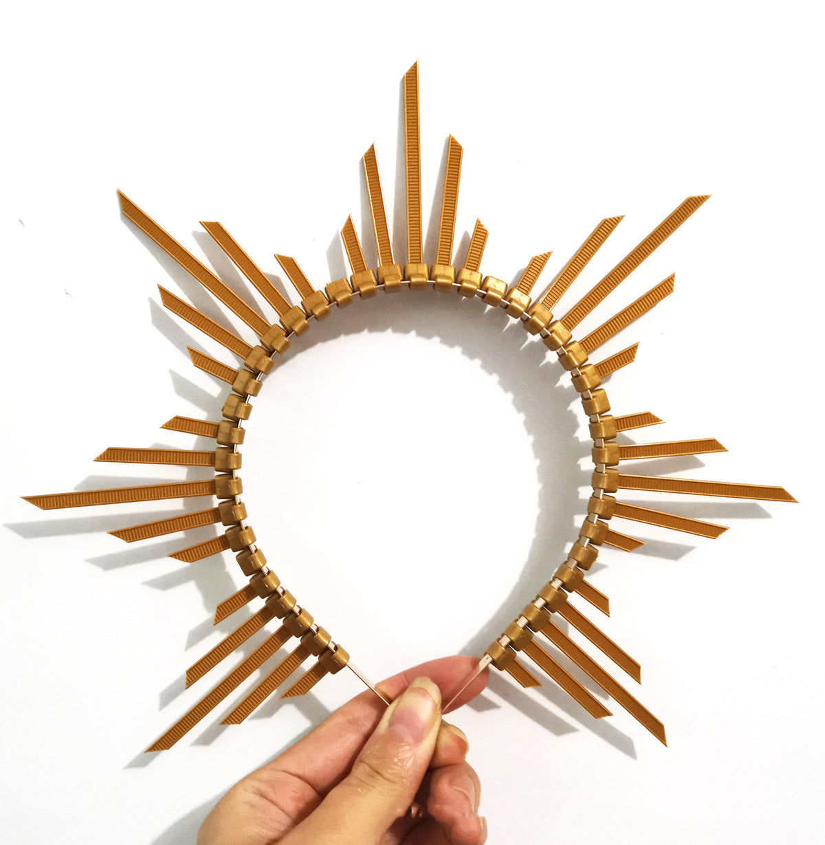 Goddess Crown Zipper Strip Plastic Band for Festive & Party Decorations