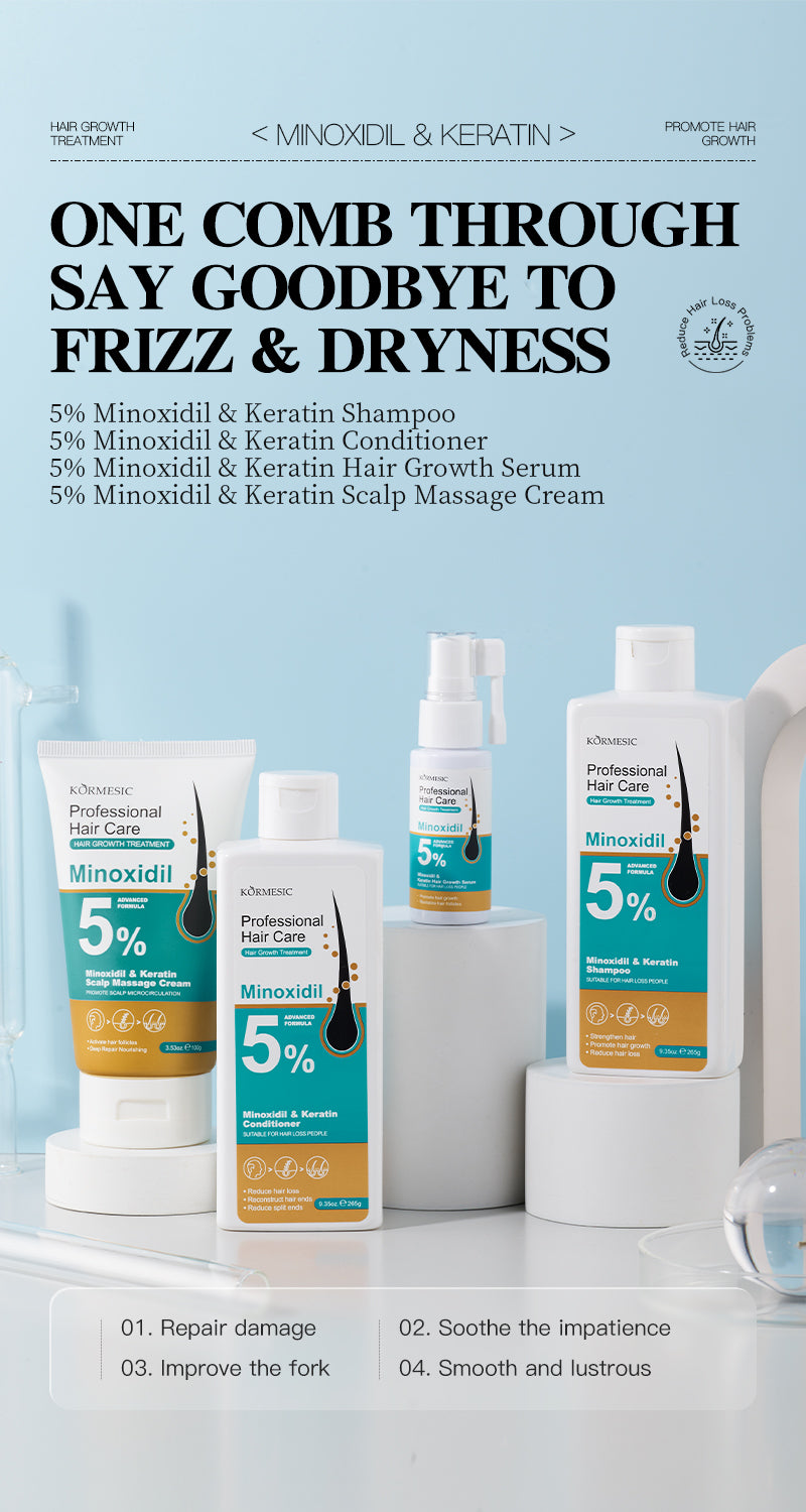 Minoxidil & Keratin Hair Conditioner 265g for Hair Loss & Damage Repair