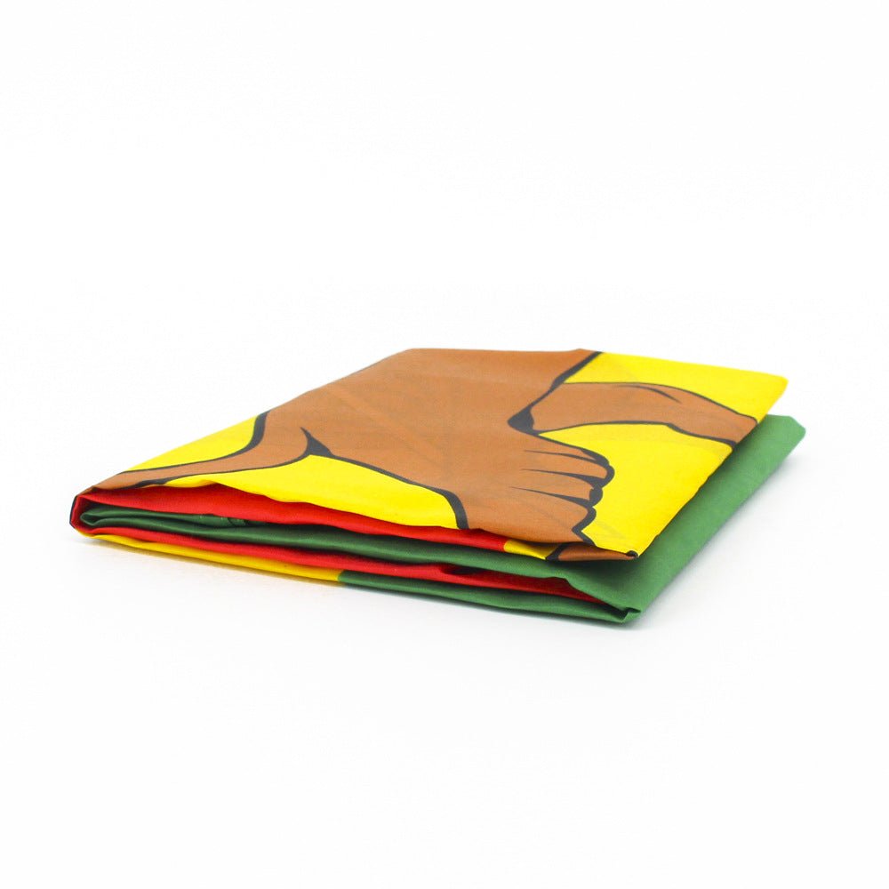 Ethiopian Lion Flag 90x150cm Polyester Home Decor Fabric