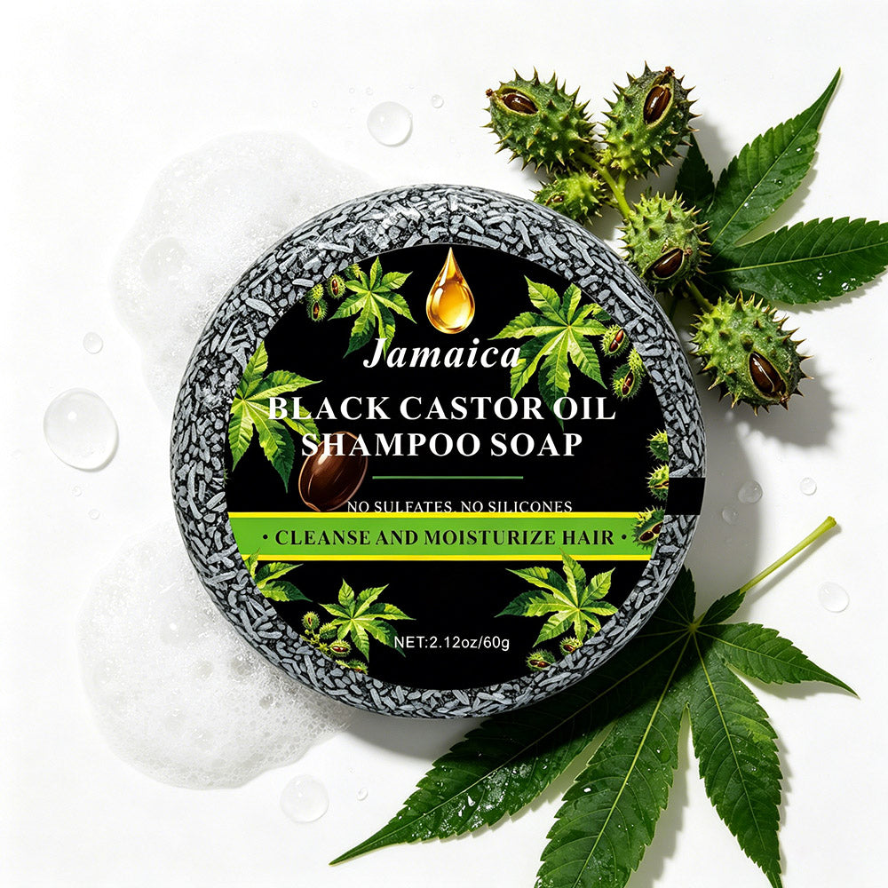 Jamaican Black Castor Oil Shampoo Bar for Hair & Body Care 60g