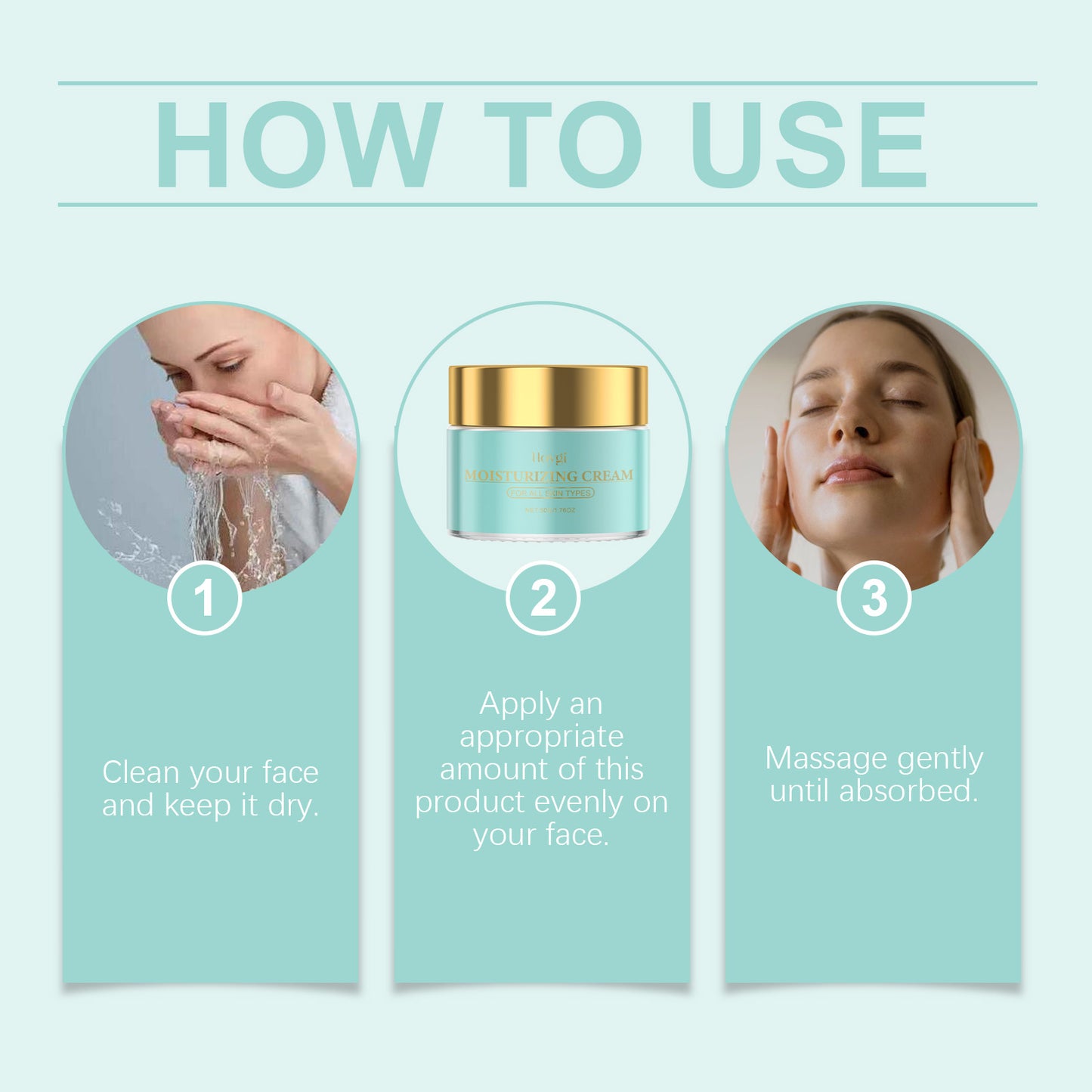 Anti-Aging Facial Moisturizer with Aloe Vera and Vitamin E - 50g