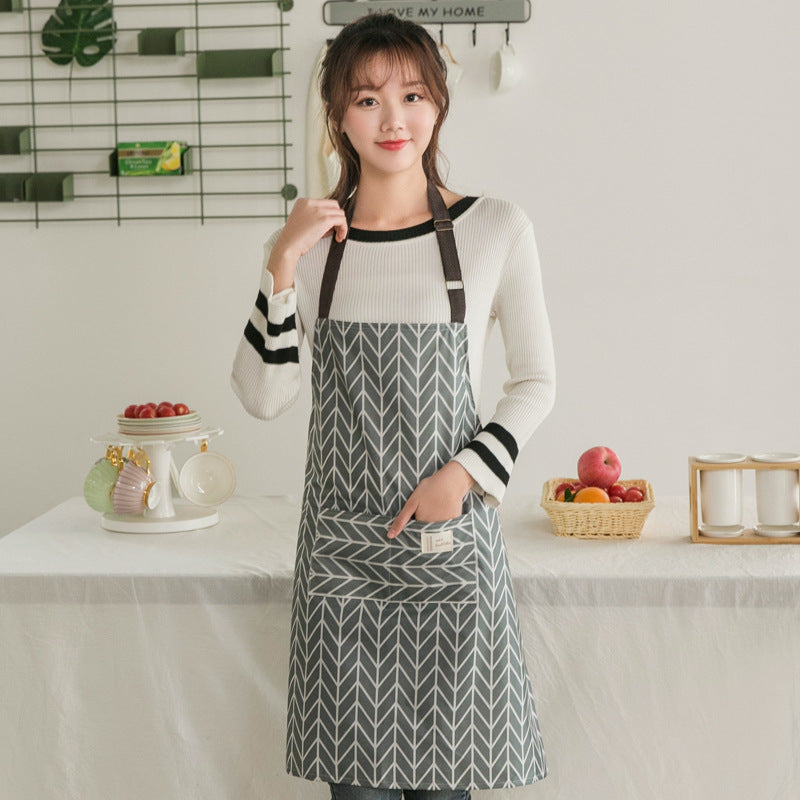 Waterproof Oil-Proof Kitchen Apron for Women - Durable & Modern