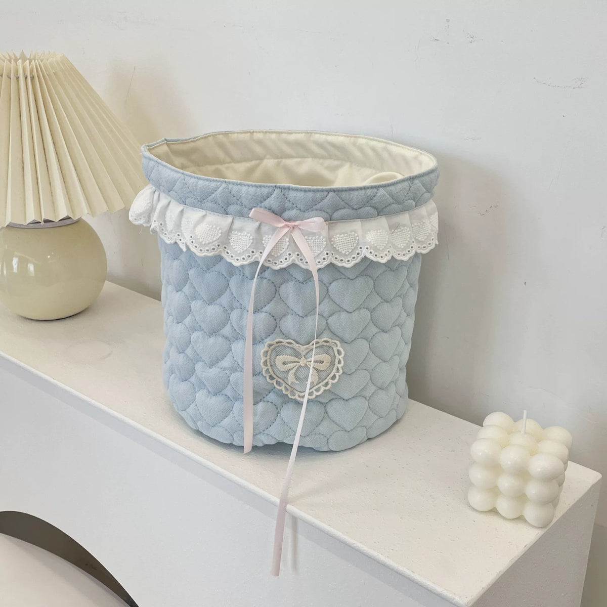 Fabric Desktop Storage Organizer for Odds and Ends, Snacks & Trinkets