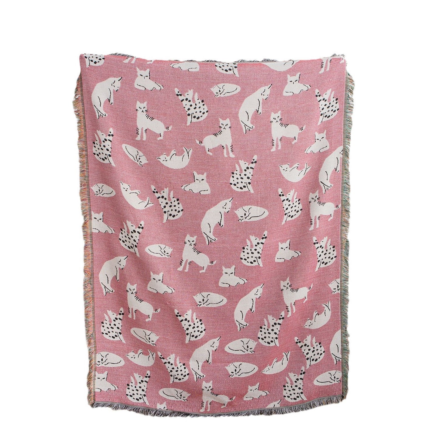 Pink Cartoon Style Tapestry - Abstract Europe and America Art Decor 130x180