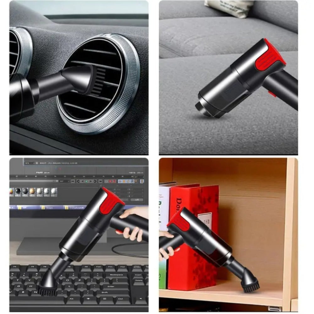 Portable Handheld Car & Home Vacuum Cleaner with HEPA Filter, 60 Min Battery