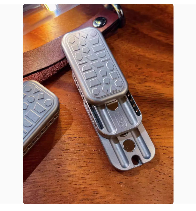 Magnetic Push Card Toy - Titanium Alloy EDC Decompression Gift for Adults