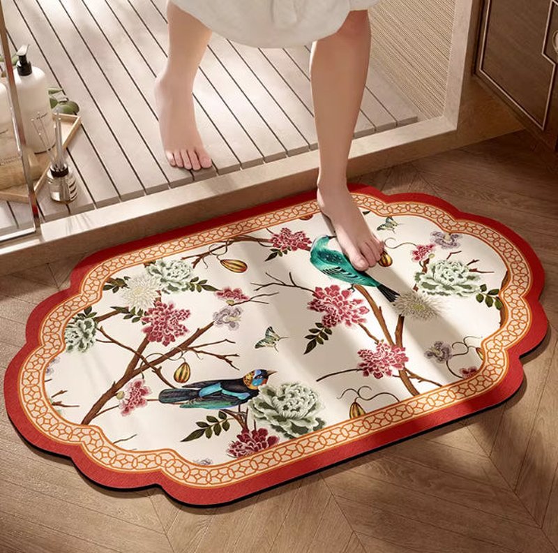 Quick-Drying Absorbent Non-Slip Bathroom Door Mat - Multiple Styles & Sizes
