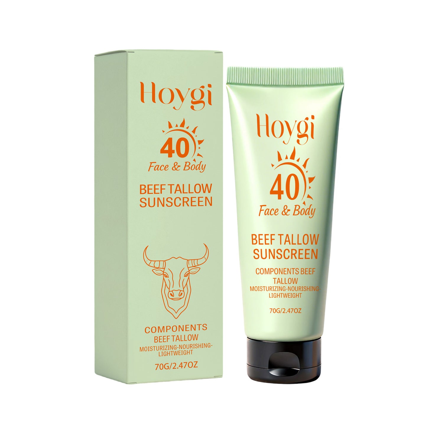 Moisturizing Sunscreen with Tallow & SPF 70g - Face Skin Care