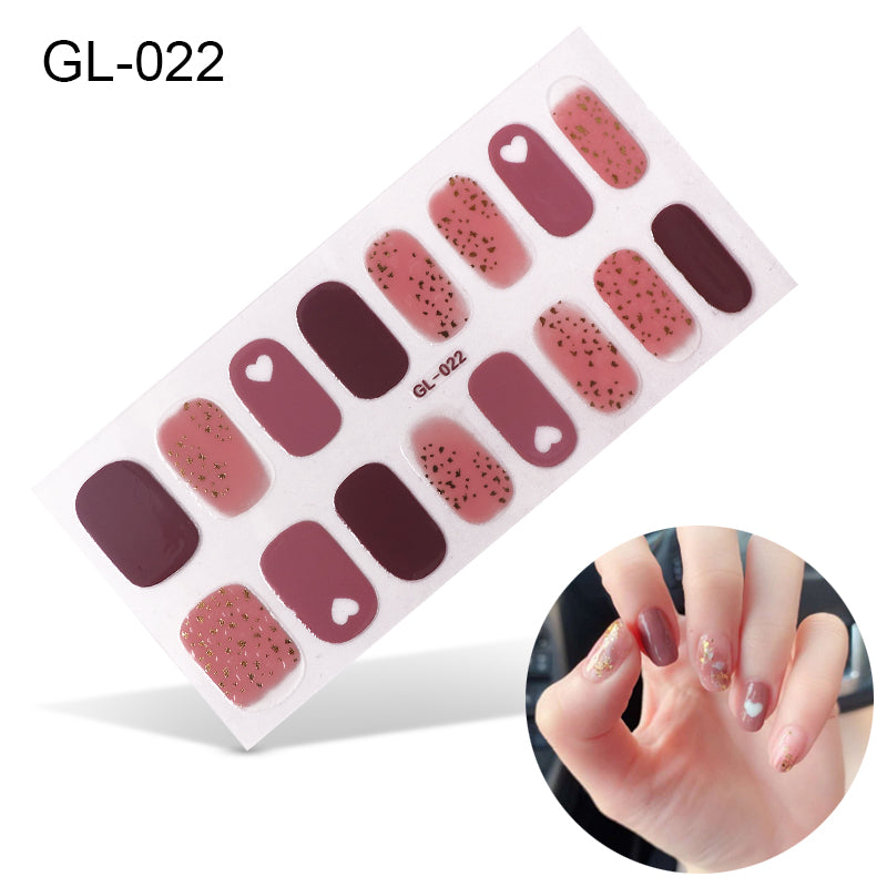 Laser Letters Nail Stickers Color Oil Film for Nail Art - Multiple Styles