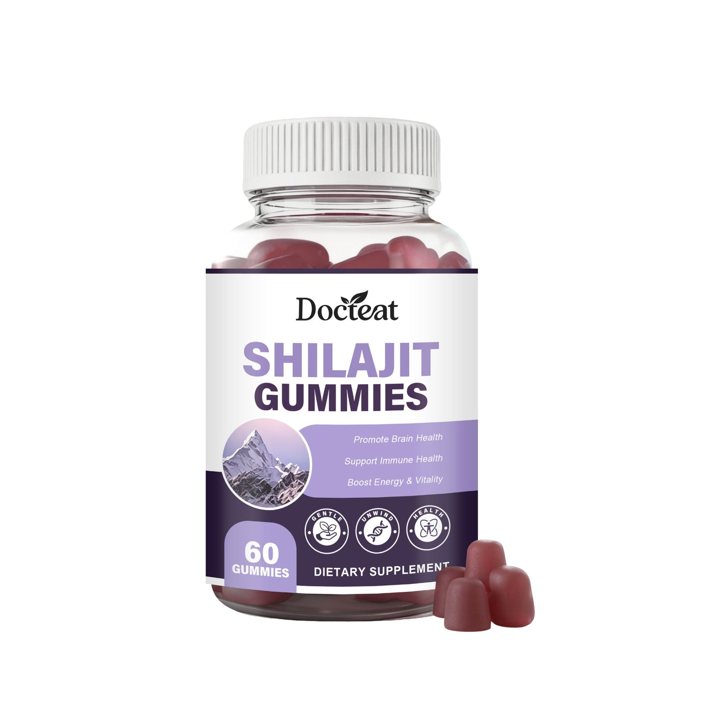 Vitamin B12 B6 Gummy Supplement with Zinc & Adaptogens - 60 Gummies