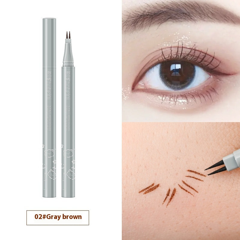 Two-Claw Liquid Eyeliner Waterproof Not Smudge Eye Makeup Set