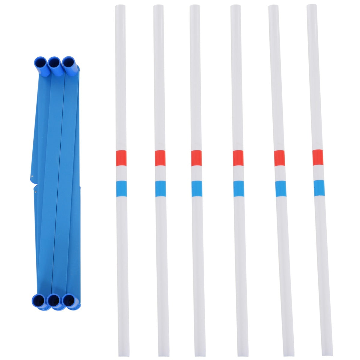 Dog Agility Weave Pole Set for Training & Exercise - Outdoor Pet Kit