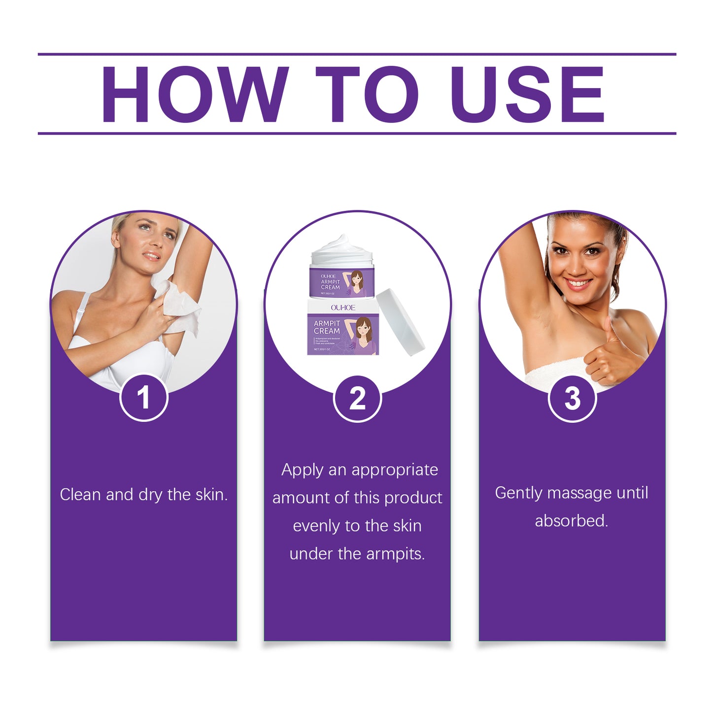 Refreshing Underarm Body Care Cream - Sweat Control & Odor Neutralizer
