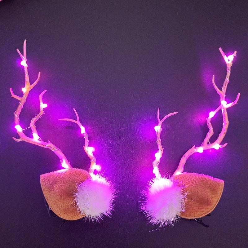 Luminous Antler Hairpin - Light-Up Hair Accessories