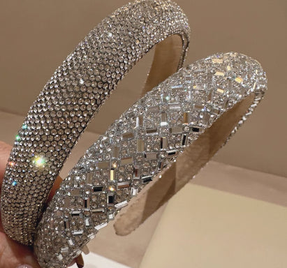 Diamond Headband with Pearl Style - Multiple Finishes