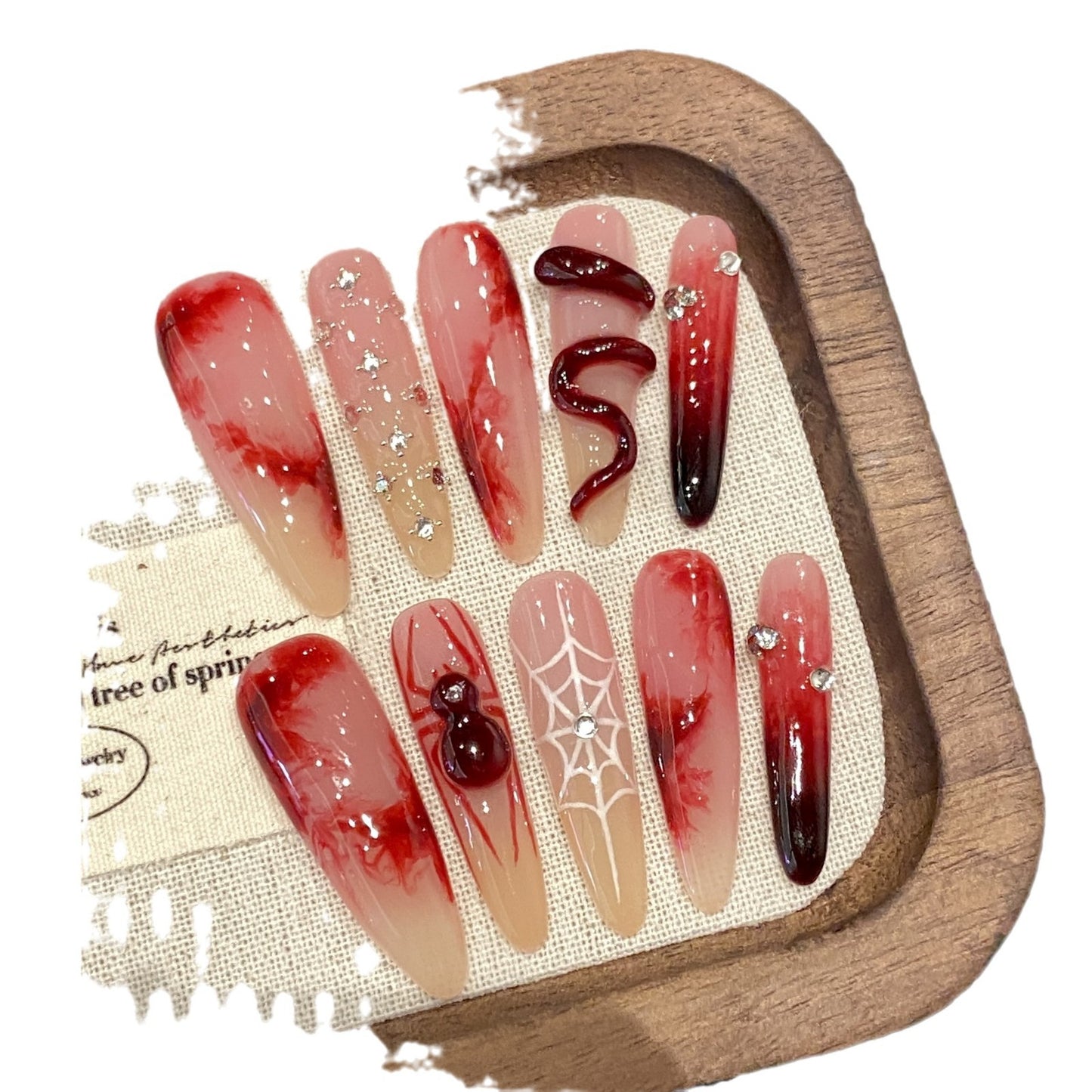 Press-On Nail Art Kit - Assorted Designs & Sizes