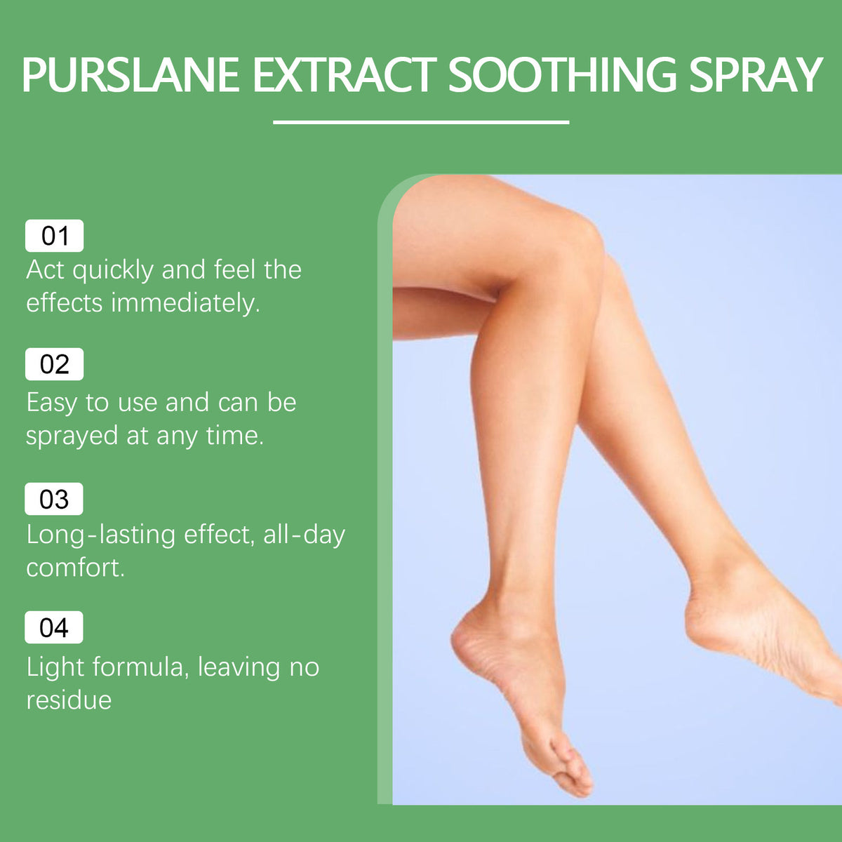 Daily Comfortable Leg Mild Ingredients Massage Care Spray