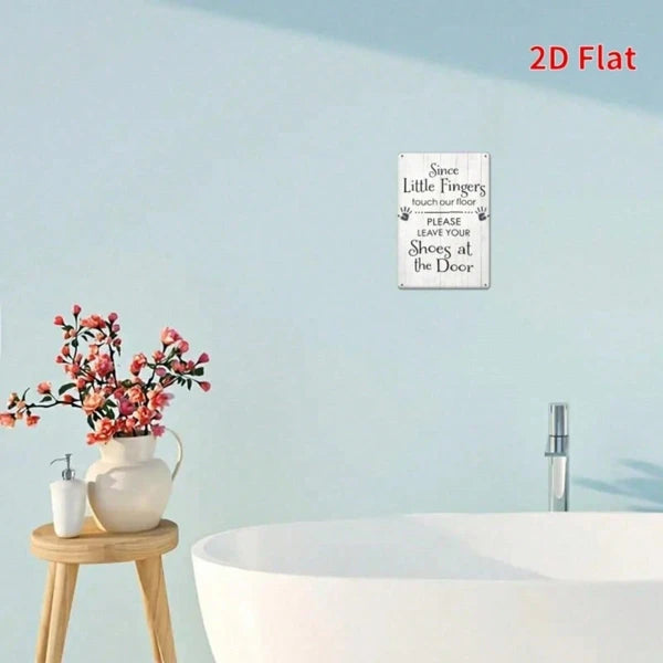 Metal Tin Wall Decoration - 20 cm x 20 cm