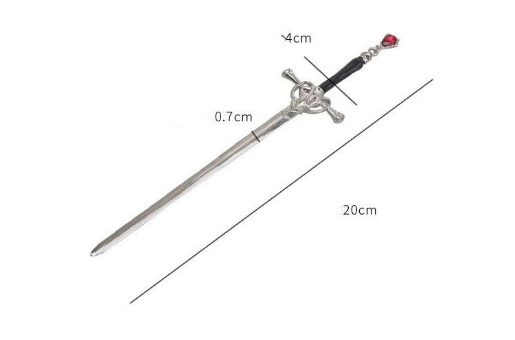 Metal Hair Stick Silvery - Chinese Chic Style