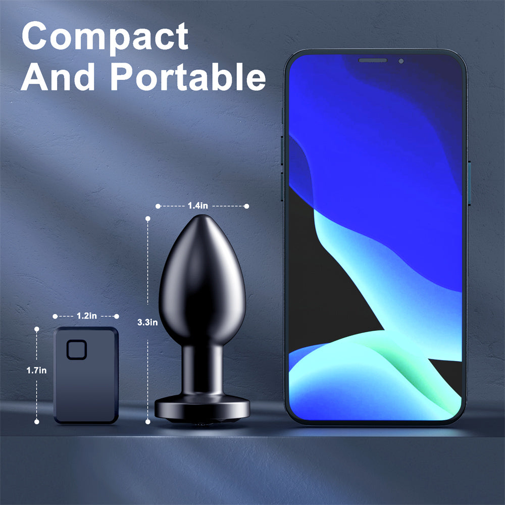 Vibrating Anal Plug with Remote Control - 10 Vibration Modes