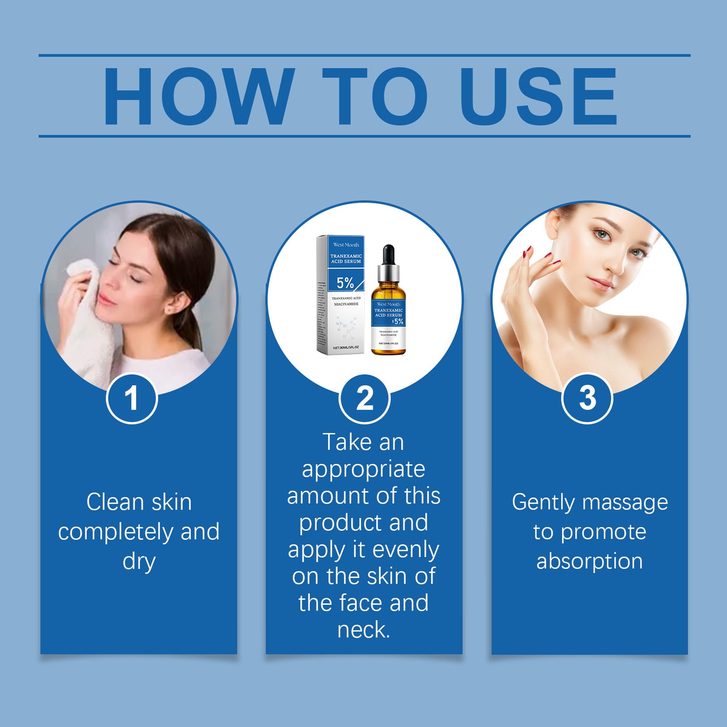 Brightening Facial Serum with Niacinamide & Hyaluronic Acid - 30ml