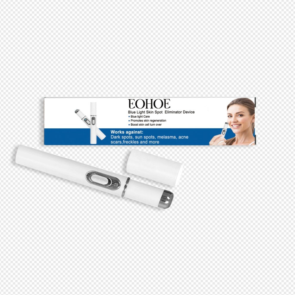 Blue Light Skin Freckle Removal Device - White Beauty Tool for Facial Care